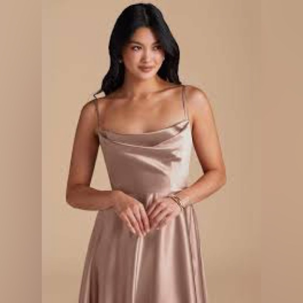 Galina signature 6 Soft Pink Satin Gown